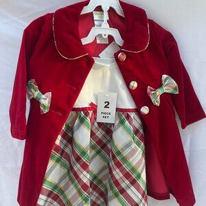 NWT 2-Piece Toddler Holiday Dress
